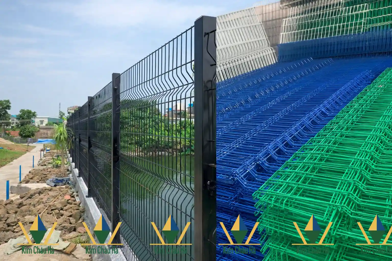 Hàng rào lưới thép mạ kẽm tại Pông Drang thi công thực tế cho công trình nhà ở và trang trại bền đẹp chống gỉ