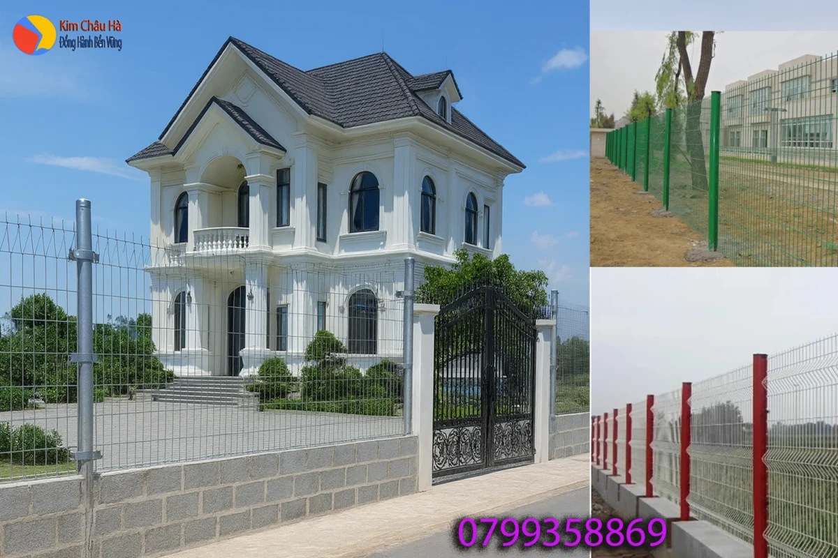 Thi công Hàng rào lưới thép tại Gia Lai – Bền vững, thẩm mỹ, giá cạnh tranh