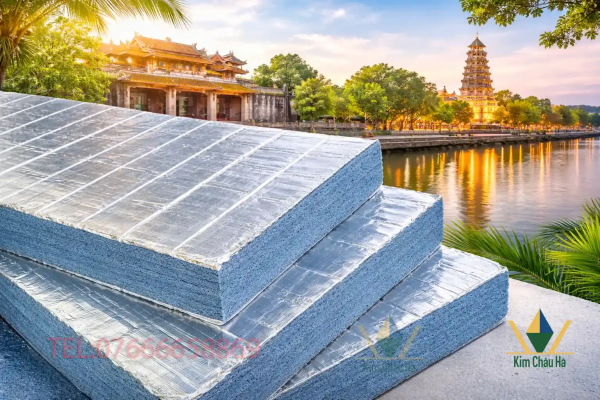 Tấm Thermobreak Acoustic tại Huế giúp cách âm, chống nóng, chống ẩm hiệu quả. Giải pháp tối ưu cho nhà ở, quán cafe, khách sạn và nhà xưởng.
