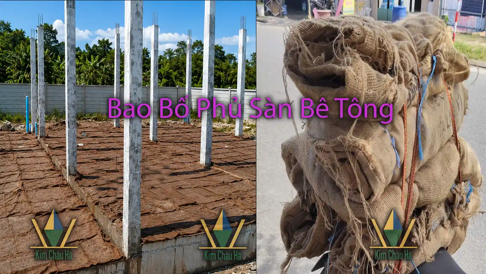 Bao Bố Phủ Sàn Bê Tông Tại Đà Nẵng Bao Bố Phủ Sàn Bê Tông Tại Đà Nẵng giữ ẩm chống nứt mặt sàn bê tông công trình