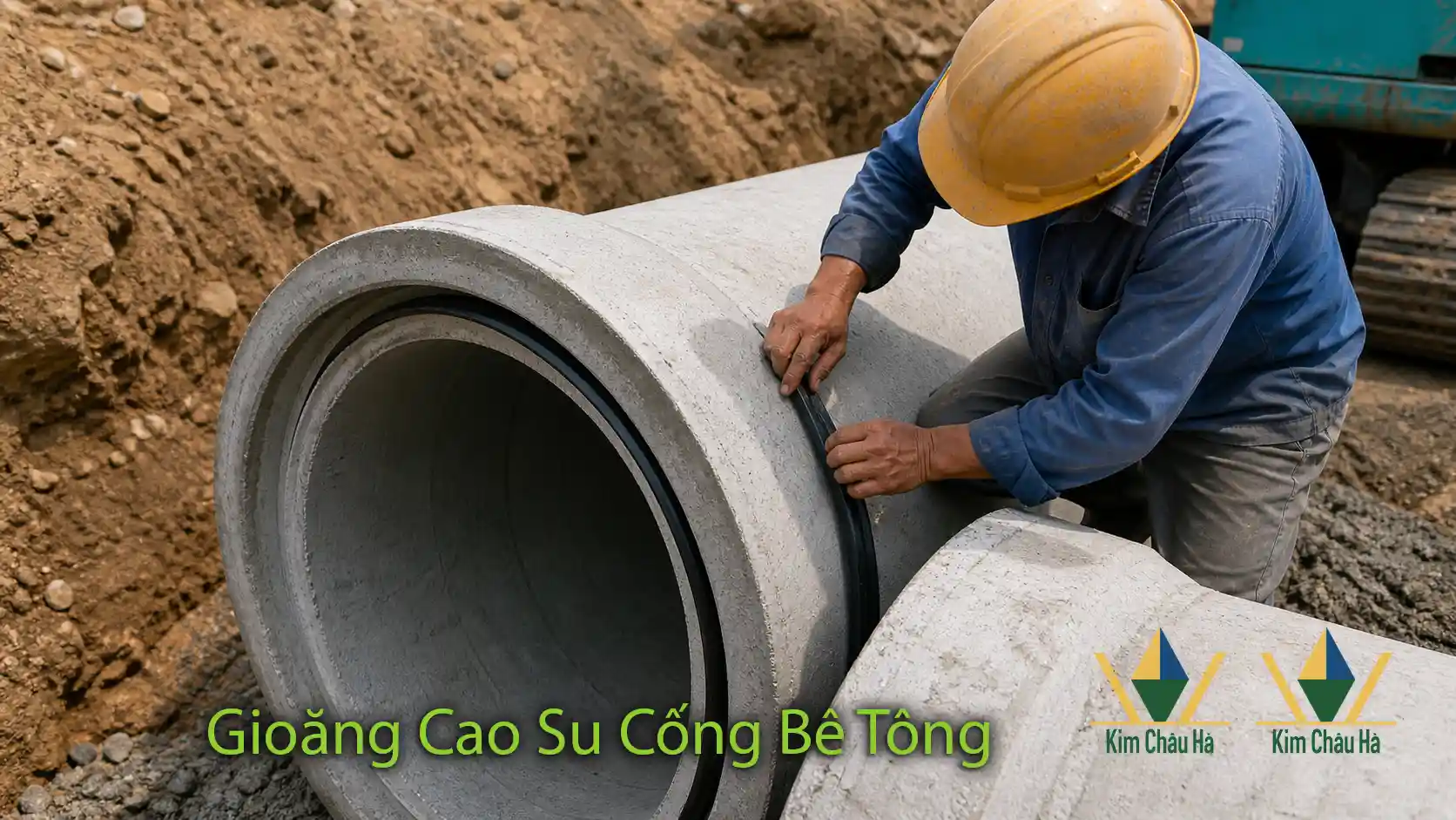 Gioăng Cao Su Cống Bê Tông thi công lắp đặt tại công trình thực tế