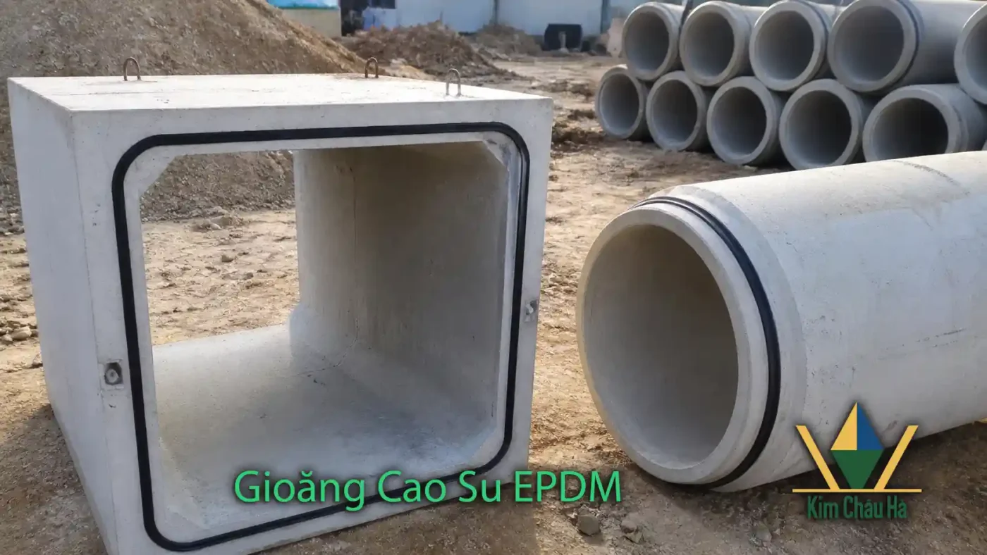 Gioăng Cao Su EPDM tại Dung Quất thi công hệ thống cống bê tông ngoài công trình
